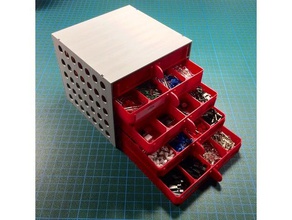 drawer system containers container screws 3d print model - Mito3D