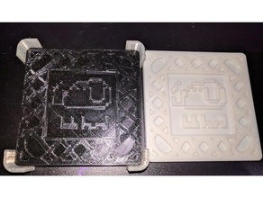 bob yüzlerce coaster piksel mutfak ve yemek 8-bit bobhund bardak sanat 3d print model - Mito3D