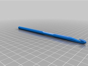 mi personalizados paramétrico de la aguja ganchillo herramientas del arte personalizado 3d print model - Mito3D