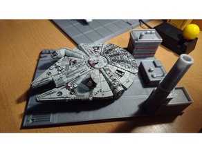 star wars x-wing landing pad millenium falcon Spielzeug & game Zubehör 3d print model - Mito3D