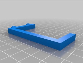 nerf peg scheda gancio appiattito organizzazione 3d print model - Mito3D