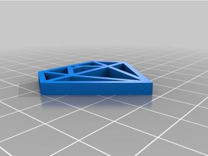 elmas Anahtarlık basit 3d print model - Mito3D