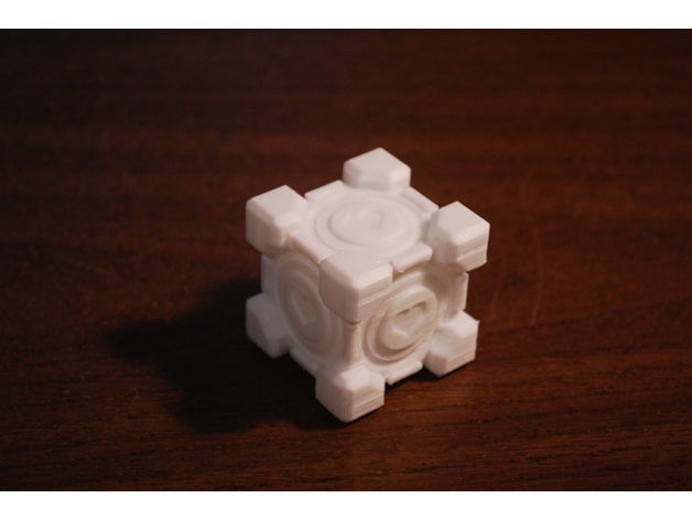 portal weighted companion cube Requisiten 3D print model - Mito3D