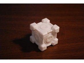 portal weighted companion cube Requisiten 3d print model - Mito3D