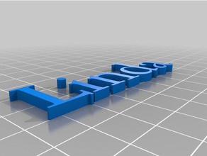 meu texto personalizado 3d print model - Mito3D