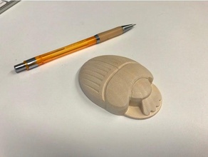 scarabeo sculture cnc egiziano 3d print model - Mito3D