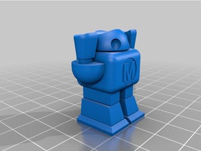 maker faire robot pen holder 3d printing model remix 3d print model - Mito3D