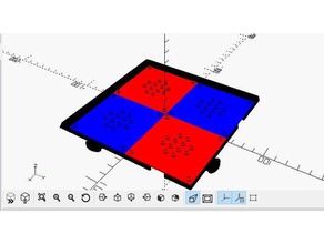 lego Schach Tiefgang board v001 Schach-Brett Schach-set lego-kompatibel 3d print model - Mito3D