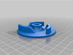 74mm Laufrad 12mm Welle Teile 3d print model - Mito3D