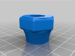 1 4-20 nut handle diy customized 3d print model - Mito3D