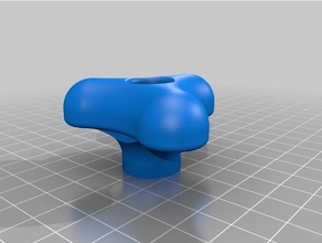 curvy 1 4-20 dado gestire parti su misura 3d print model - Mito3D