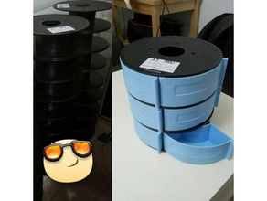 spool drawer organizer tool holders & boxes drawers filament holder orginizer recycle 3d print model - Mito3D