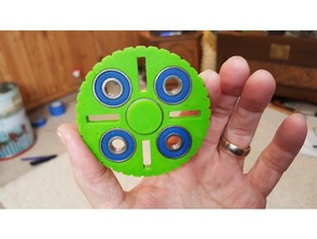 kwuad giratório mecânico de brinquedos fidget spinner 3d print model - Mito3D