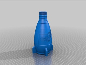 fallout 4 nuka grape twisted cap bottle props world 3d print model - Mito3D