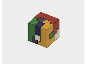 cubo de quebra-cabeça quebra-cabeças Quebra-cabeça 3d 3d print model - Mito3D