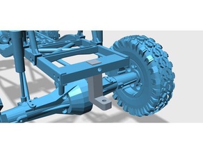 scx10 Anhängerkupplung rc-crawling 3d print model - Mito3D