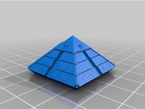 piramide personalizada edifícios e estruturas 3d print model - Mito3D
