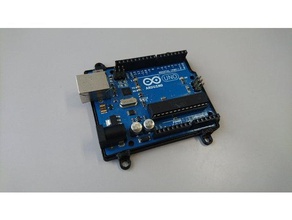 arduino uno mounter snap-in type computer arfuino mount 3d print model - Mito3D