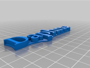 daphne texto personalizado 3d print model - Mito3D