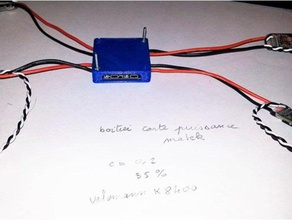 boitier versare carte puissance matek di ingegneria batterie batteria caso il fai da te drone 3d print model - Mito3D