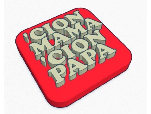 bendicion 'cion mama papa - señal de respeto art 3D print model - Mito3D