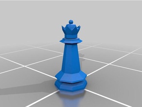 low poly pezzi degli scacchi giochi il vescovo di pezzo basso pedone 3d print model - Mito3D