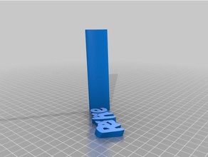 my customized iamburny's v2 text - name keyring keyfob keychains 3d print model - Mito3D