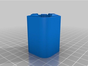 battery aa case 2x2 bottom containers customized 3d print model - Mito3D