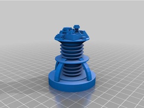 meine maßgeschneiderte futuristische Stadt-generator generator Kunst kundengebundene 3d print model - Mito3D