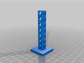 abs temp de calibración la torre La impresión en 3d las pruebas personalizado 3d print model - Mito3D