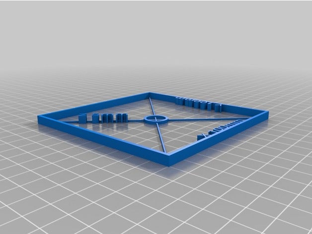 simple calibration & centring print 3d printing tests center finder printer 3D print model - Mito3D