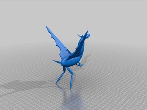 dragon 3d-drucken albern tinkercad 3d print model - Mito3D