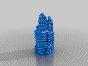 mon personnalisés gratte-ciel décor personnalisé 3d print model - Mito3D