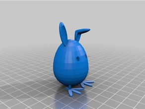 egg bunny Spielzeug & Spiele 3d print model - Mito3D
