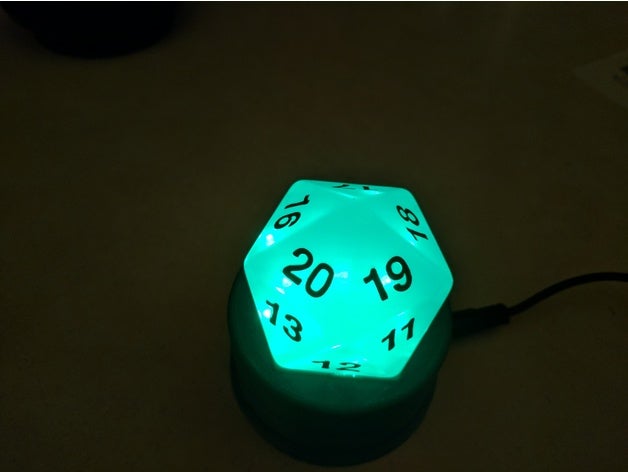 etkin rgb lamba sanat arduino boardgame masa üstü 3D print model - Mito3D