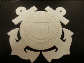 us coast guard coaster keychain keychains refrigerator magnet uscg 3d print model - Mito3D