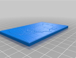 3d map usa second attempt printing topographic 3d print model - Mito3D
