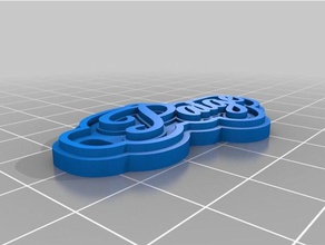 paige gran rollo llaveros personalizado 3d print model - Mito3D