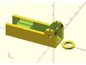 kossel vertical do braço de montagem gabarito Impressora 3d acessórios 3d print model - Mito3D