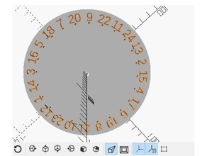 nombre aléatoire sélecteur openscad de l'horloge ordre 3d print model - Mito3D