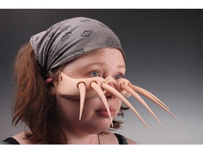 dış iskelet maske kostüm biyoloji saç Cadılar Bayramı böcek omurgasız duyusal sistem kıllar setaya dokunsal 3d print model - Mito3D