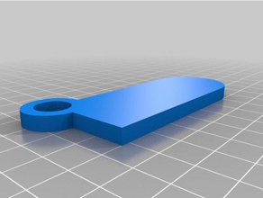 Schlüsselanhänger Vorlage base anpassbare customizer design keychain - 3d print model - Mito3D