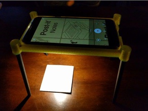 nexus 5x lumière grossissant stand téléphone mobile grossissement la loupe 5 pour 3d print model - Mito3D