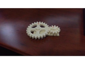 simple print sample gear ratio 2 1 example engineering easy educational first year gears hour multi-part multi part student very 3d print model - Mito3D