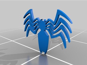 venom-symbol 3d-drucken comics comic-Buch comic-Bücher Dekor Dekoration geek marvel-comics spider spiderman symbol venom Bösewicht die Wandmontage 3d print model - Mito3D