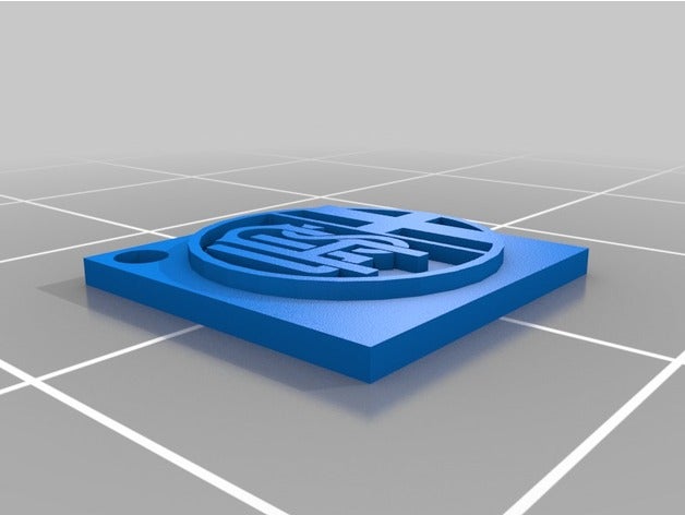 alessandria calcio logo keychain keychains 3D print model - Mito3D
