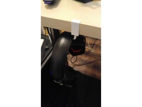 mini headphone desk hanger multi-directional office 3d print model - Mito3D