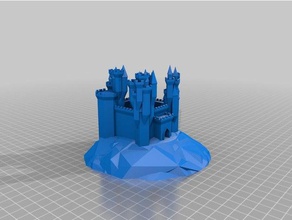 özelleştirilmiş büyük kale jeneratör binalar ve yapılar 3d print model - Mito3D