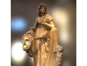 melpomene scans e réplicas A impressão 3d Digitalização em património cultural deusa grego musa o mito mitologia poeta a poesia romano escultura teatro mulher 3d print model - Mito3D