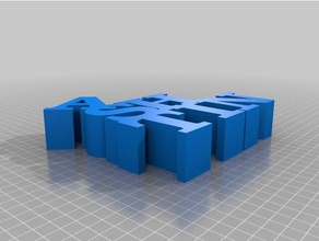 ashtin Wort Skulptur Skulpturen kundengebundene 3d print model - Mito3D